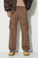 Spodnie męskie - Alpha Industries spodnie bawełniane Jet Pant kolor beżowy proste 101212.183 - miniaturka - grafika 1