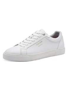 s.Oliver Skórzane sneakersy w kolorze białym - Trampki męskie - miniaturka - grafika 1