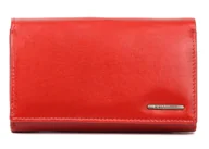 Portfele - Portfel damski klasyczny ciemnoczerwony - miniaturka - grafika 1