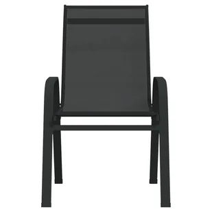 3-częściowy zestaw mebli bistro do ogrodu, czarny - Meble ogrodowe - miniaturka - grafika 7