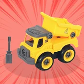 Samochody i pojazdy dla dzieci - Pojazd do Skręcania Budowlany Wywrotka - miniaturka - grafika 1