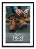 Ramki na zdjęcia - Czarna rama aluminiowa 15x21 cm - miniaturka - grafika 1