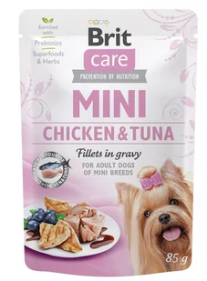 Brit Care Mini Chicken & Tune fillets in gravy 85g - Mokra karma dla psów - miniaturka - grafika 1