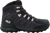 Buty trekkingowe męskie - Buty trekkingowe męskie Jack Wolfskin Refugio Texapore Mid czarne r. 41 - miniaturka - grafika 1