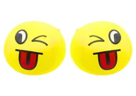 Zabawki zręcznościowe - Miękka Piłeczka Piłka Buźka Emoji Żółta 9cm - miniaturka - grafika 1
