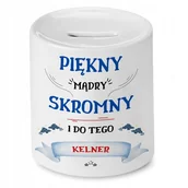 Skarbonki - Skarbonka Dla Kelnera na Urodziny Imieniny Prezent z Nadrukiem ze Zdjęciem - miniaturka - grafika 1