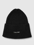 Czapki damskie - Czapka beanie z aplikacją z logo - miniaturka - grafika 1