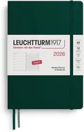 Kalendarze - KALENDARZ TYGODNIOWY Z NOTATNIKIEM LEUCHTTURM1917 MEDIUM (A5) 2026 FOREST GREEN - miniaturka - grafika 1