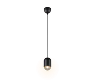 Lampy sufitowe - NARA R36311032 lampa wisząca czarna 1xE27 minimalistyczna - miniaturka - grafika 1