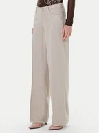 Spodnie damskie - Guess Jeansy W5RA96 WFD53 Beżowy Palazzo Fit - miniaturka - grafika 1