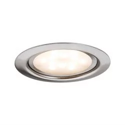 Paulmann Lampa LED do zabudowy 93553 305 lm 2700 K Żelazowy szczotkowany) - Lampy sufitowe - miniaturka - grafika 1
