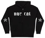 Bluzy męskie - bluza męska INDEPENDENT MIEVAL ZIP HOODED HEAVYWEIGHT SWEATSHIRT BLACK - miniaturka - grafika 1