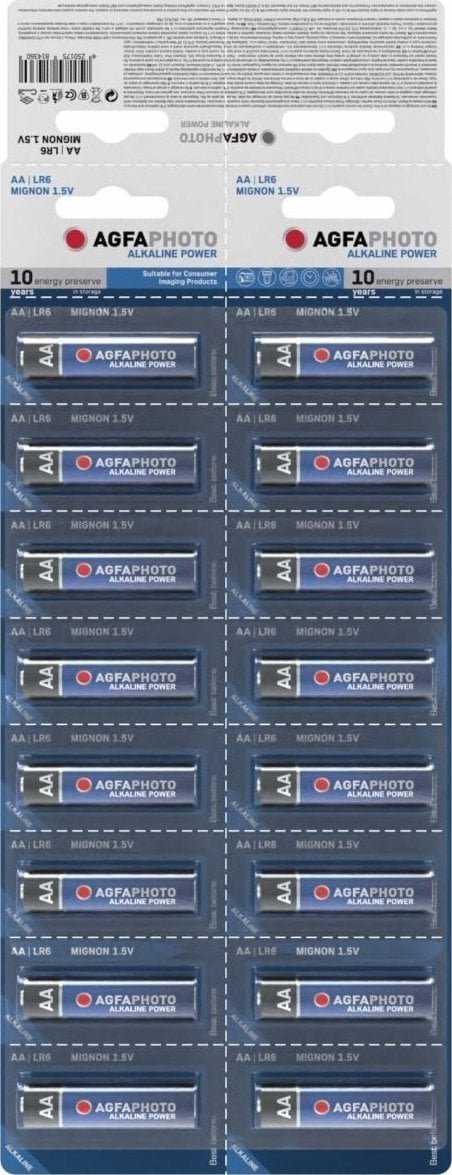 Agfa Bateria AgfaPhoto Alkaline LR06 AA bl./16szt