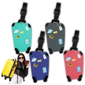 Akcesoria podróżnicze - ZAWIESZKI DO BAGAŻU ZAWIESZKA NA WALIZKĘ IDENTYFIKATOR ADRESOWNIK WALIZKI - miniaturka - grafika 1