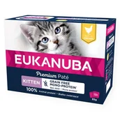 Mokra karma dla kotów - Karma dla kota EUKANUBA Kitten Grain Free Mono Protein Kurczak (12 x 85 g) - miniaturka - grafika 1