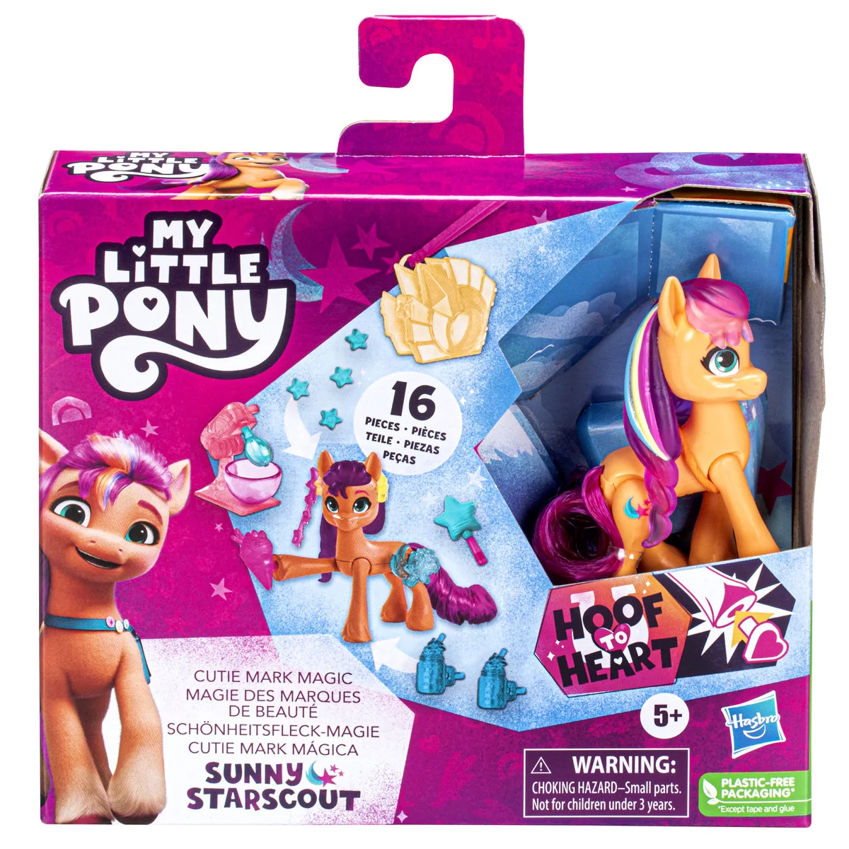 Hasbro, My Little Pony, figurka Sunny Starscout, Magia Cutie Marks + 20 akcesoriów, F5250