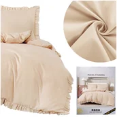 Pościel - Pościel 200 x 220 3cz Satynowa z falbaną Jasir 11 - miniaturka - grafika 1