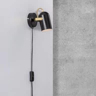 Lampy ścienne - Lampa ścienna Lotus z kablem i wtyczką - miniaturka - grafika 1
