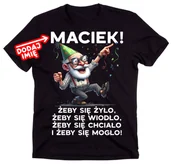 Moda i Uroda OUTLET - Personalizowana Męska koszulka na urodziny z życzeniami - miniaturka - grafika 1