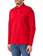Koszulki męskie - Camel Active Męska Koszulka Polo 4093313P20 z Rękawami, Czerwony Red 44, L - miniaturka - grafika 1