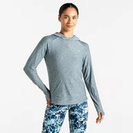 Bluzy damskie - Dare2B Damska bluza z kapturem Sprint City Casual Tops, lekka, odprowadzająca pot i antybakteryjna - idealna do aktywności na świeżym powietrzu, treningu i odzieży sportowej, szara - miniaturka - grafika 1