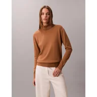 Swetry damskie - Calvin Klein Golf Regular Fit z dodatkiem wełny - miniaturka - grafika 1