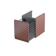 Szafki łazienkowe - Szafka łazienkowa pod blat z koszem na pranie Oristo Brylant 40 cm czerwony mat OR36-SN1S-40-19R - miniaturka - grafika 1
