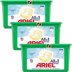 Ariel Kapsułki do prania All in 1 Pods Sensitive 99 szt - Środki do prania - miniaturka - grafika 1