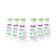 Kosmetyki kąpielowe dla dzieci - HiPP Baby Care delikatna kąpiel, żel pod prysznic dla dzieci, delikatnie oczyszcza i regeneruje, bez łez, dla skóry wrażliwej, neutralne pH, z naturalnym ekstraktem z organicznych migdałów, 6 szt. 350 - miniaturka - grafika 1