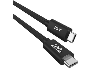Kabel ISY IUC-5900 USB-C - 1,8m 100W - Stacje dokujące i replikatory portów - miniaturka - grafika 1