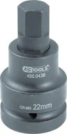 Bity - KS TOOLS 1" Mocna nasadka z bitem, imbusowa,19 mm - miniaturka - grafika 1