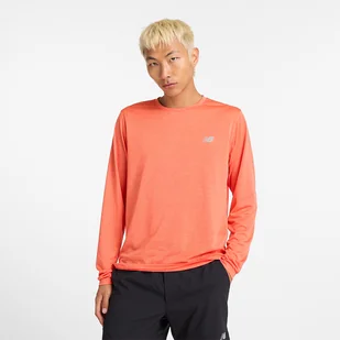 Koszulka męska New Balance MT41256NFH  pomarańczowa - Koszulki męskie - miniaturka - grafika 1