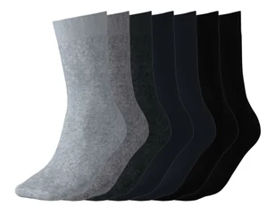 esmara® Skarpety męskie z biobawełną, 7 par (szary/granatowy/czarny, 39-42) - Skarpetki męskie - miniaturka - grafika 1