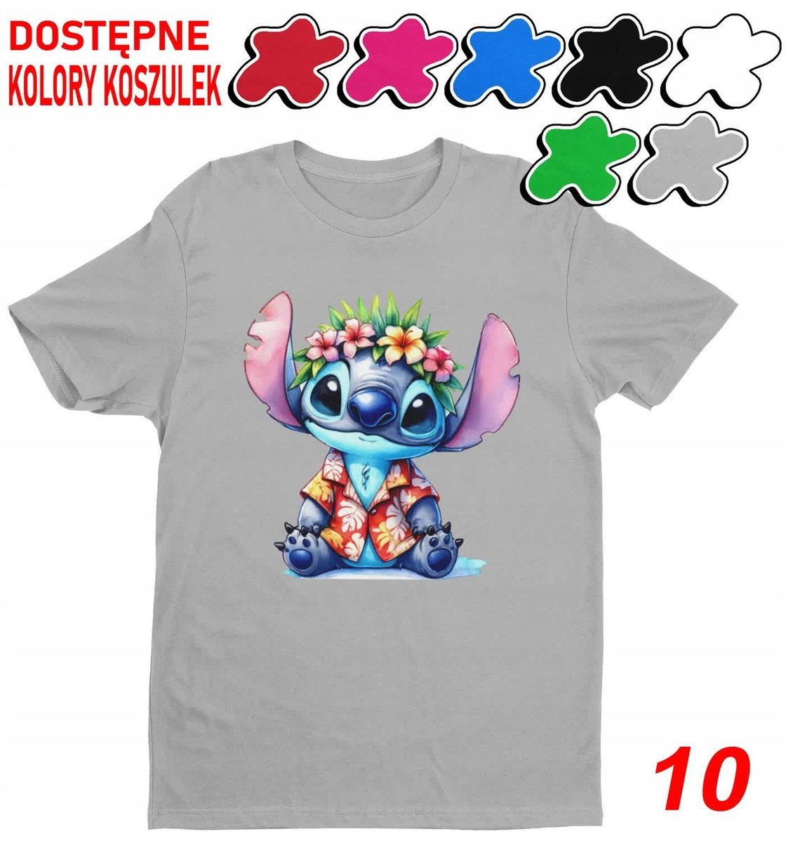 Koszulka Dziecięca Z Nadrukiem Stitch Stich Angel Dużo Wzorów -M 134-140