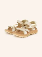 Sandały damskie - Merrell Sandały Trekkingowe Speed Fusion Web Rmx beige - miniaturka - grafika 1