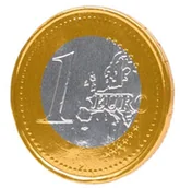 Czekolada - Czekolada mleczna Moneta 1 Euro 50g - miniaturka - grafika 1