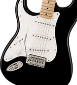 Gitary elektryczne - Squier Sonic Stratocaster Left-Handed Maple Fingerboard White Pickguard Black - miniaturka - grafika 1
