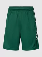 Spodnie sportowe męskie - Szorty z dzianiny dresowej z nadrukiem z logo model ‘TIRO’ - miniaturka - grafika 1