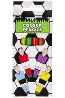 Kredki, ołówki, pastele i pisaki - Drewniane kredki mini piłka (6 sztuk) - miniaturka - grafika 1