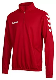 Kurtki męskie - Hummel kurtka treningowa pół-suwak CORE 1/2 Zip, bluza z długim rękawem męska kurtka do fitnessu Sport kurtka sportowa, różne kolory bluza treningowa czerwony czerwony (True Red) L 036895 - grafika 1