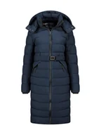 Kurtki damskie - Geographical Norway Płaszcz zimowy "Cabimalimo" w kolorze granatowym - miniaturka - grafika 1