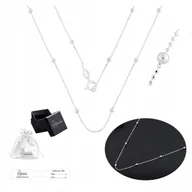 Biżuteria dla dzieci - Łańcuszek Srebrny 925 Dziecięcy Naszyjnik Cienki Kulki Kuleczki 45 cm - miniaturka - grafika 1