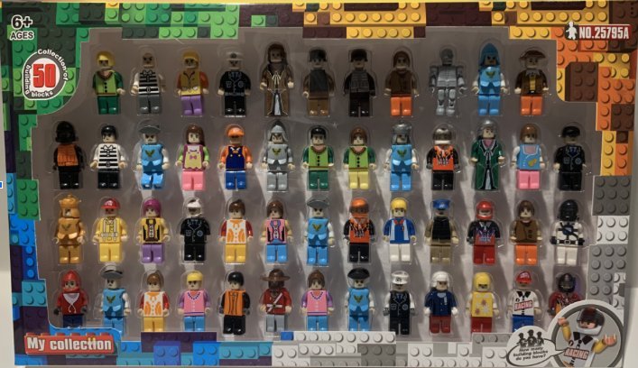 Mega zestaw 50 figurek do klocków uniwersalne figury do klocków