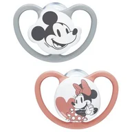 Smoczki uspokajające - Nuk Smoczek uspokajający 18-36 mies., silikon, Trendline Disney Mickey 2 szt. - miniaturka - grafika 1