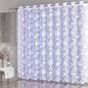 Firany - Firanka żakardowa gotowa Islia na przelotkach 500x250 cm biała - miniaturka - grafika 1