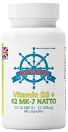 Witaminy i minerały - Navigator, Witamina D3 10000 Iu + Witamina K2 Mk-7 200 Μg, Suplement diety, 60 kaps. + Butelka, 120 Ml - miniaturka - grafika 1