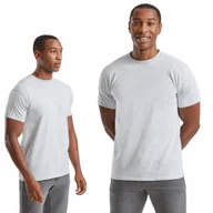 Koszulki męskie - T-shirt Gruba Koszulka Męska Bawełna 210g Fruit the Loom 610440 SZARY 4XL - miniaturka - grafika 1
