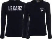 Odzież robocza - Promostars LPP - Koszulka ratownicza ODBLASKOWA damska z długim rękawem czarna - miniaturka - grafika 1