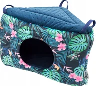 Akcesoria dla gryzoni - Kraina Tuptusia Tropikalny Las domek narożny - miniaturka - grafika 1