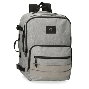 Pepe Jeans Aris Evergreen Plecak kabinowy na laptopa 15,6" szary 31x44x20 cm Poliester by Joumma Bags - Torby na laptopy - miniaturka - grafika 1